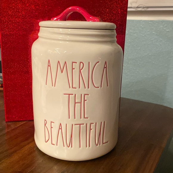 Rae Dunn canister - America the Beautiful - Picture 1 of 6